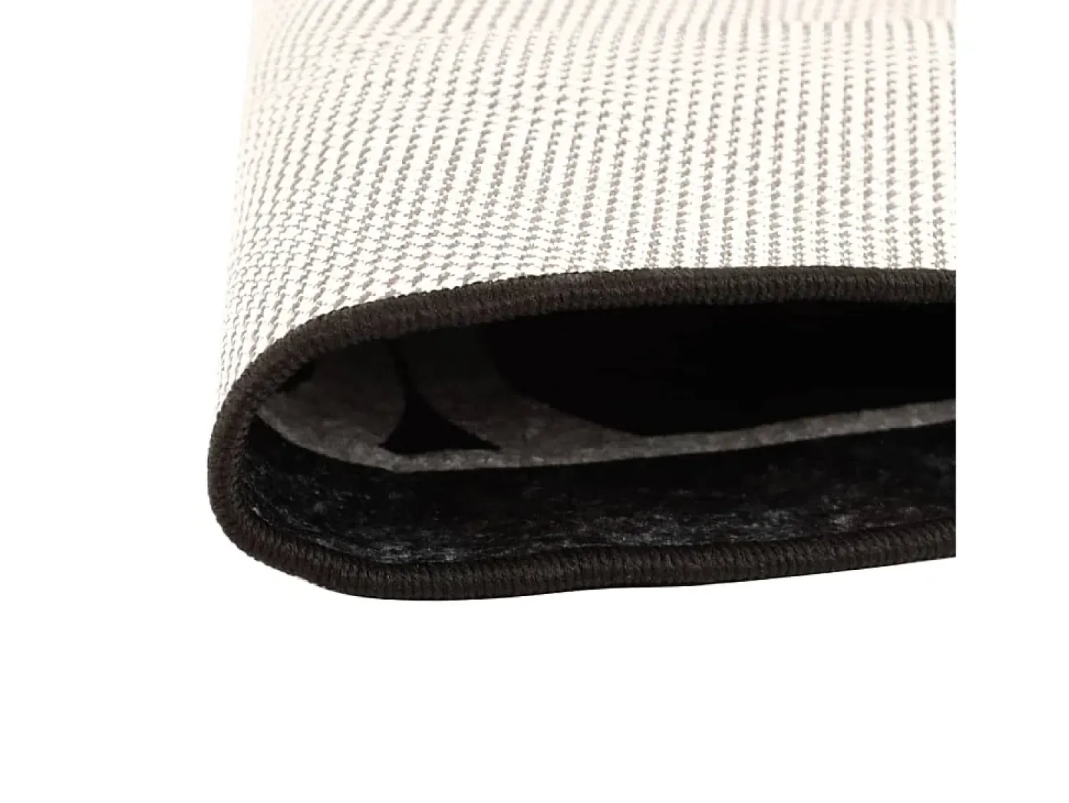 Discount Clicnbuy Alfombra lavable antideslizante negro y blanco Ø 120 cm Multicolor