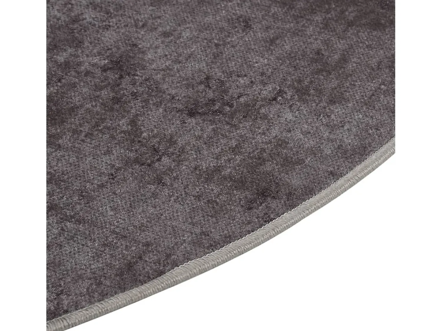 Hot Alfombra lavable antideslizante φ120 cm ES36380 Gris