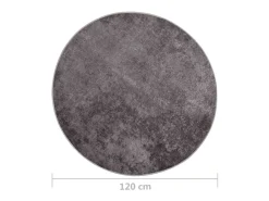 Hot Alfombra lavable antideslizante φ120 cm ES36380 Gris