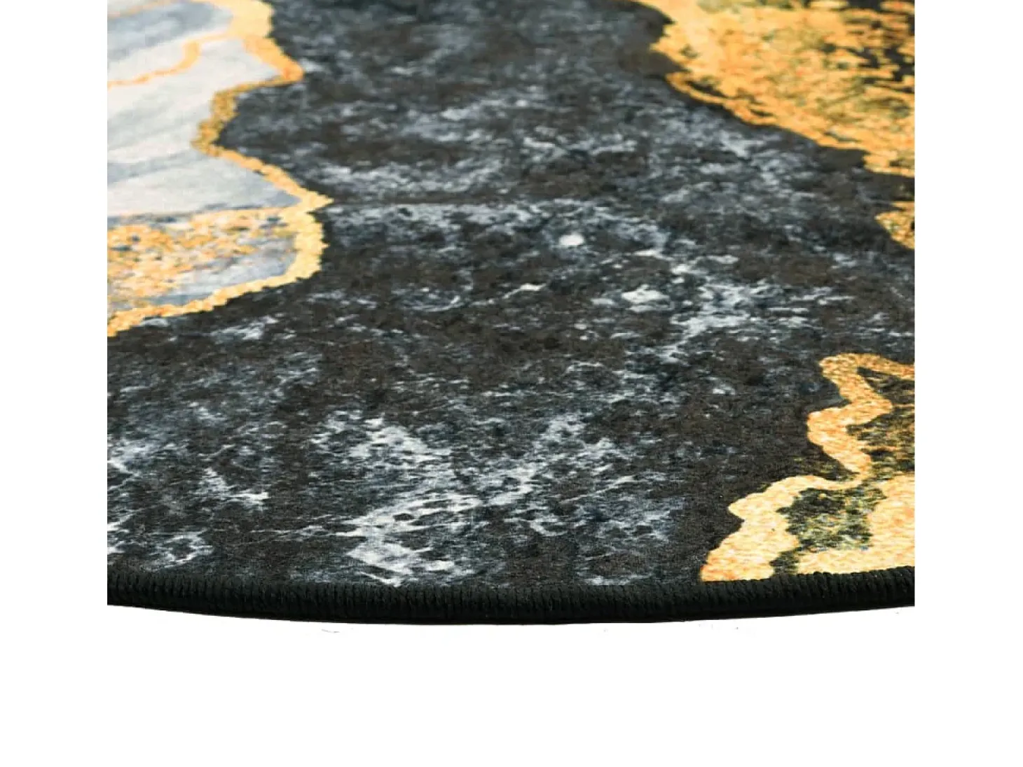 Alfombra lavable antideslizante multicolor Ø 120 cm