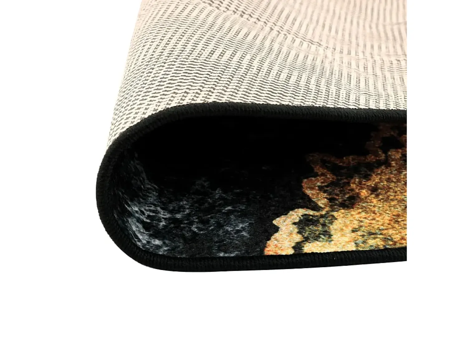 Alfombra lavable antideslizante multicolor Ø 120 cm
