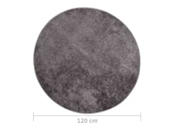 Alfombra lavable antideslizante gris f120 cm