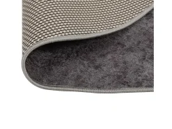 Alfombra lavable antideslizante gris f120 cm