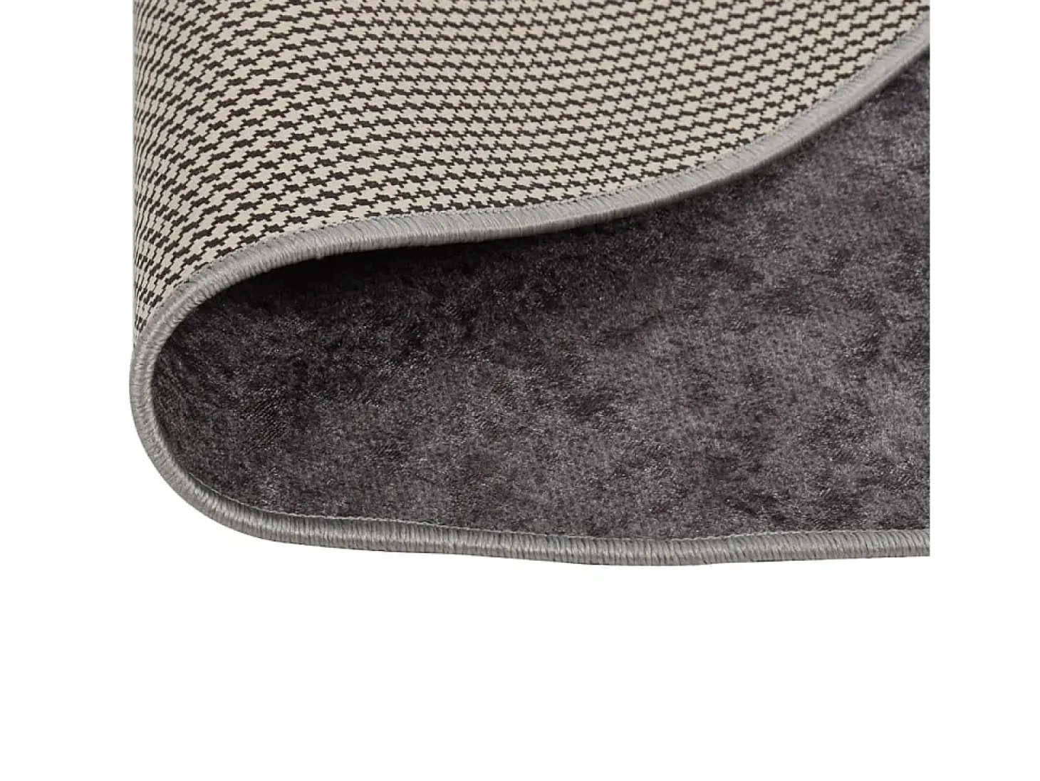 Alfombra lavable antideslizante gris f120 cm