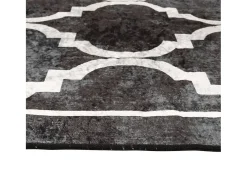 Sale Clicnbuy Alfombra lavable antideslizante negro y blanco 120x180 cm Multicolor