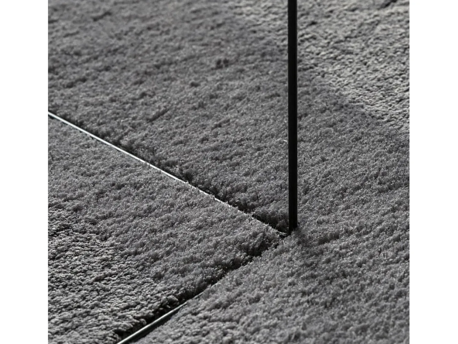 Alfombra De Cocina^Alfombra lavable de pelo corto suave HUARTE antracita 120x170 cm Gris