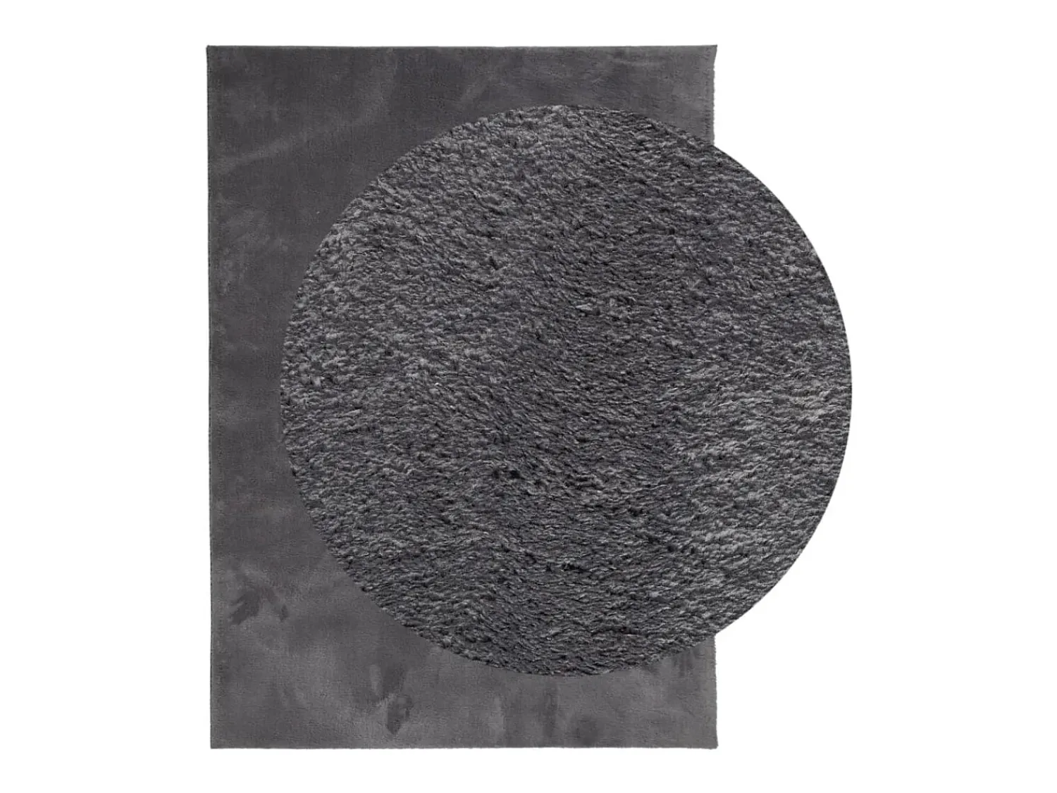 Alfombra De Cocina^Alfombra lavable de pelo corto suave HUARTE antracita 140x200 cm Gris
