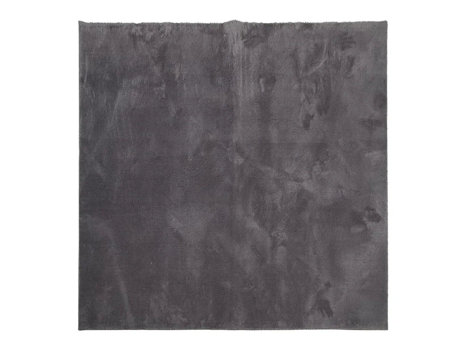 Alfombra De Cocina|Alfombra Redonda^Alfombra lavable de pelo corto suave HUARTE antracita 160x160 cm Gris