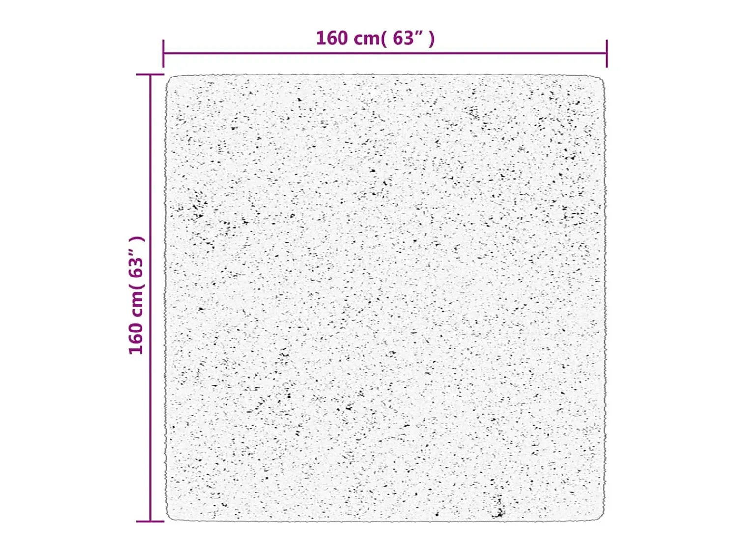 Alfombra De Cocina|Alfombra Redonda^Alfombra lavable de pelo corto suave HUARTE antracita 160x160 cm Gris