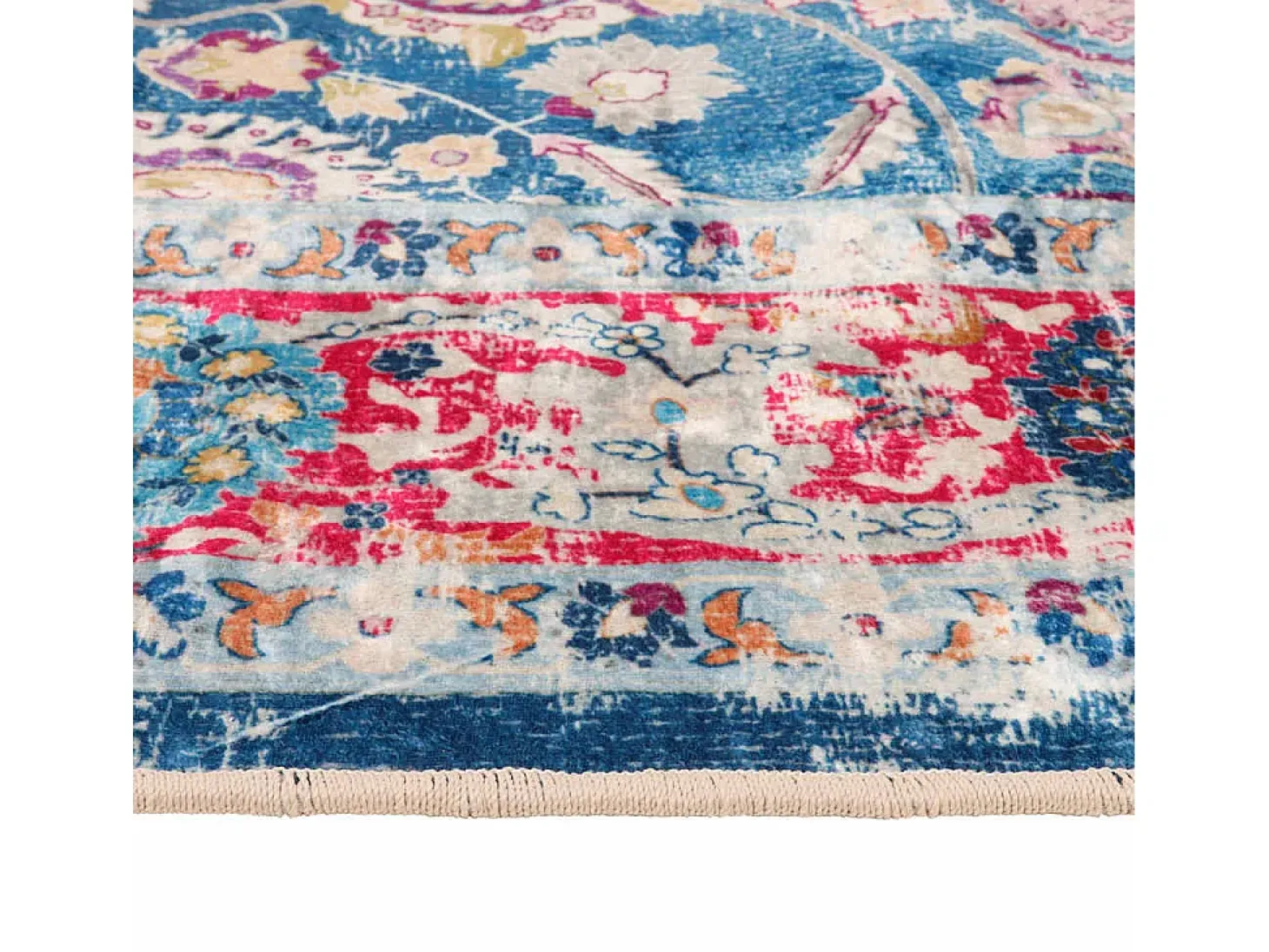 Alfombra lavable multicolor 80x150 cm antideslizante