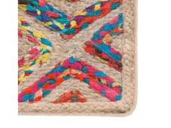 Alfombra lavable multicolor 80x300 cm antideslizante