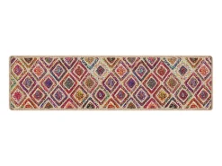 Alfombra lavable multicolor 80x300 cm antideslizante