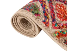 Alfombra lavable multicolor 80x300 cm antideslizante