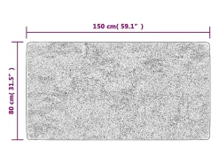 Discount Alfombra lavable 80x150 cm antideslizante Multicolor
