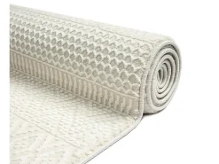 the carpet Alfombra De Salón^Alfombra Lima diseño moderno estilo uni resistente, , 80 x 150 cm Crema