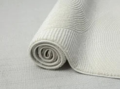 Alfombra Lima diseño salón estilo moderno arco, crema, 160 x 230 cm