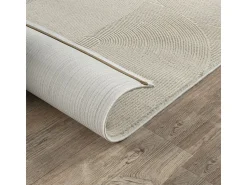 the carpet Alfombra De Salón^Alfombra Lima diseño salón estilo moderno arco, beige claro, 120 x 170 cm Color natural claro