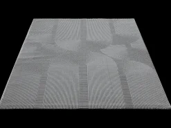 Alfombra Lima diseño salón estilo moderno arco, gris, 160 x 230 cm