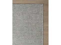 Alfombra Maldive Exterior Diseño Boho, Gris, 80 x 250 cm