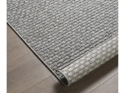 Alfombra Maldive Exterior Diseño Boho, Gris, 80 x 250 cm