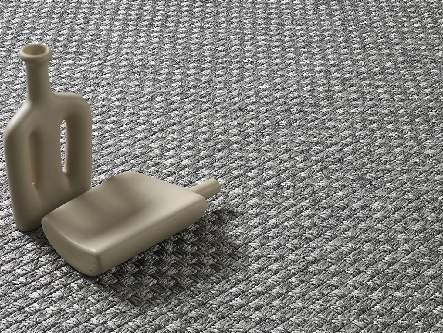 Alfombra Maldive Exterior Diseño Boho, Gris, 80 x 250 cm