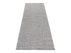 Alfombra Maldive Exterior Diseño Boho, Gris, 80 x 250 cm