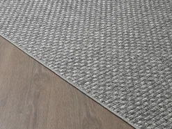 Alfombra Maldive Exterior Diseño Boho, Gris, 80 x 250 cm