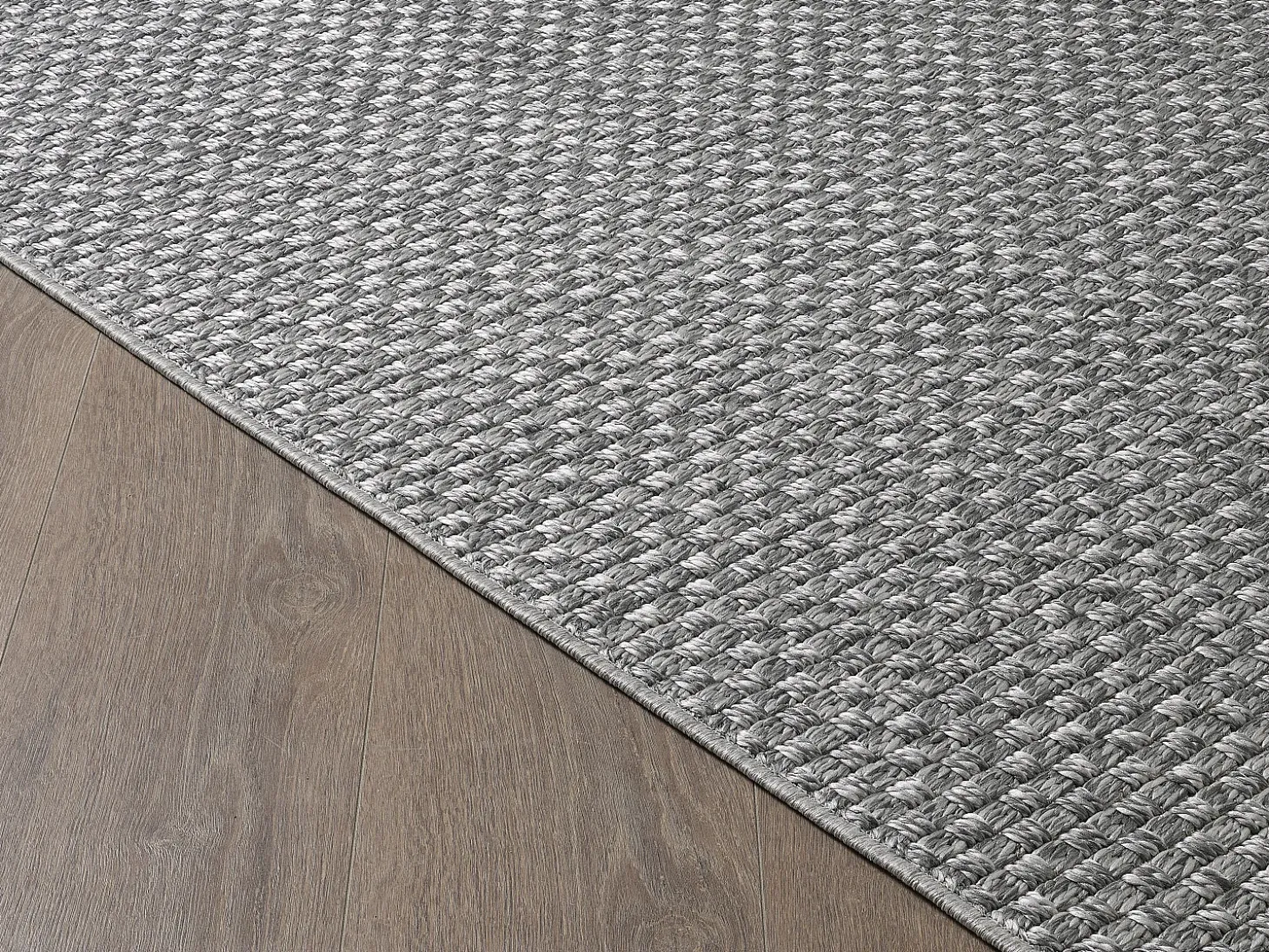 Alfombra Maldive Exterior Diseño Boho, Gris, 80 x 250 cm