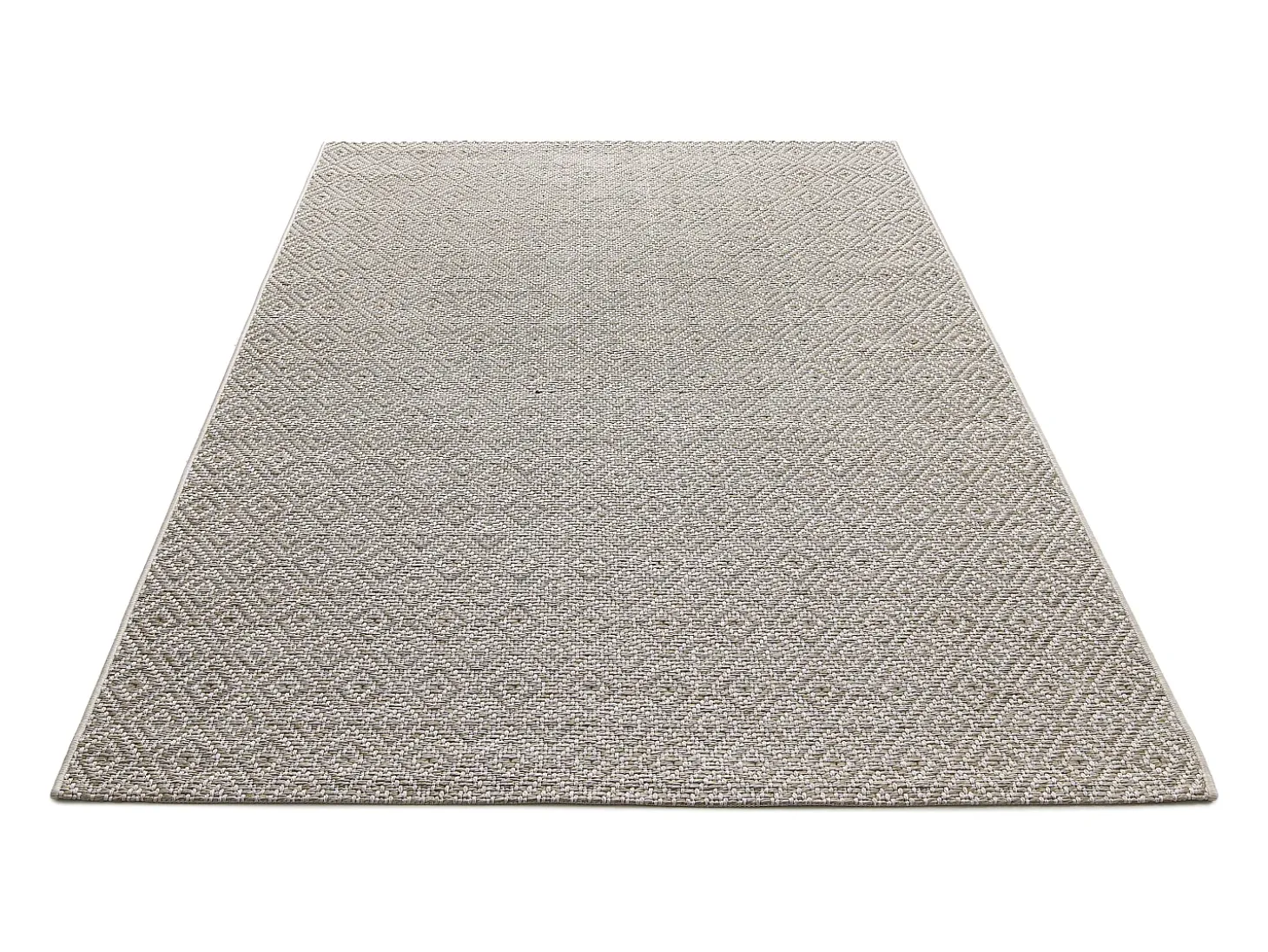 Alfombra Maldive Exterior Boho Diamante, Marrón, 80 x 150 cm