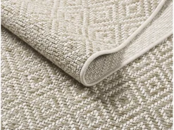 Alfombra Maldive Exterior Boho Diamante, Marrón, 140 x 200 cm