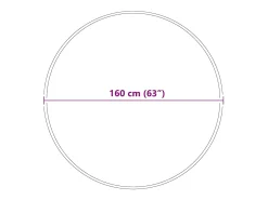 Best Alfombra Marrón 160 x 160 cm Polipropileno Marru00f3n
