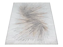 Best the carpet Alfombra Mila Brillante Diseño Abstracto, , 240 x 340 cm Gris