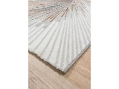 Best the carpet Alfombra Mila Brillante Diseño Abstracto, , 240 x 340 cm Gris