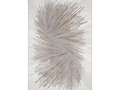 the carpet Alfombra De Salón^Alfombra Mila Brillante Diseño Abstracto, , 140 x 200 cm Gris