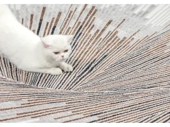 the carpet Alfombra De Salón^Alfombra Mila Brillante Diseño Abstracto, , 200 x 290 cm Gris