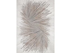 Alfombra Mila Brillante Diseño Abstracto, Gris, 160 x 230 cm