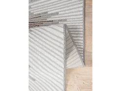 Alfombra Mila Brillante Diseño Abstracto, Gris, 120 x 170 cm