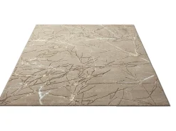 the carpet Alfombra Mila Brillante Naturaleza, , 80 x 300 cm Beige