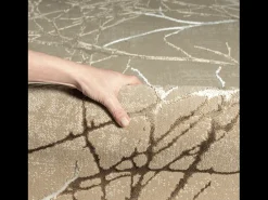 the carpet Alfombra Mila Brillante Naturaleza, , 80 x 300 cm Beige
