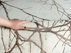 the carpet Alfombra De Salón^Alfombra Mila Brillante Naturaleza, Creme, 80 x 300 cm Crema