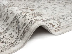 the carpet Alfombra De Salón^Alfombra Mila Shiny Classic Vintage, Creme, 240 x 340 cm Crema