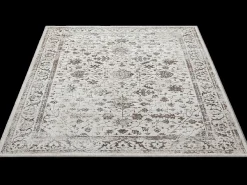 the carpet Alfombra De Salón^Alfombra Mila Shiny Classic Vintage, Creme, 240 x 340 cm Crema
