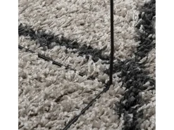 Alfombra De Cocina|Alfombra Redonda^Alfombra moderna de pelo largo en beige y antracita Ø 120 cm Multicolor