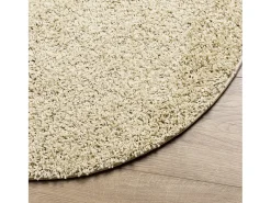 Alfombra moderna de pelo largo PAMPLONA, color , Ø 160 cm Dorado