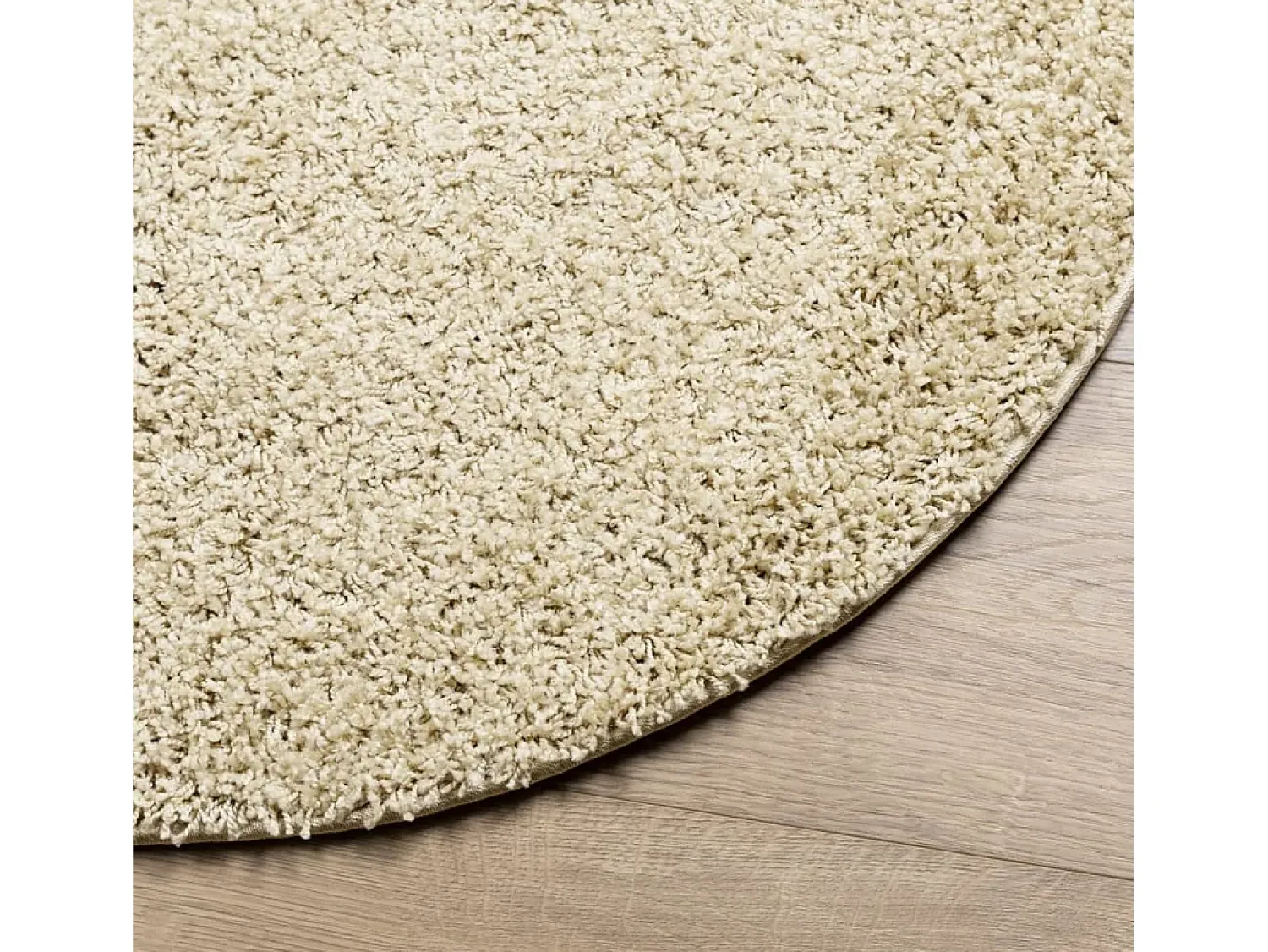 Alfombra moderna de pelo largo PAMPLONA, color , Ø 160 cm Dorado