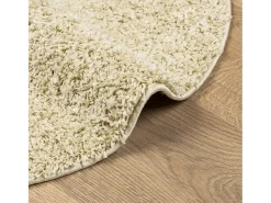 Alfombra moderna de pelo largo PAMPLONA, color , Ø 160 cm Dorado