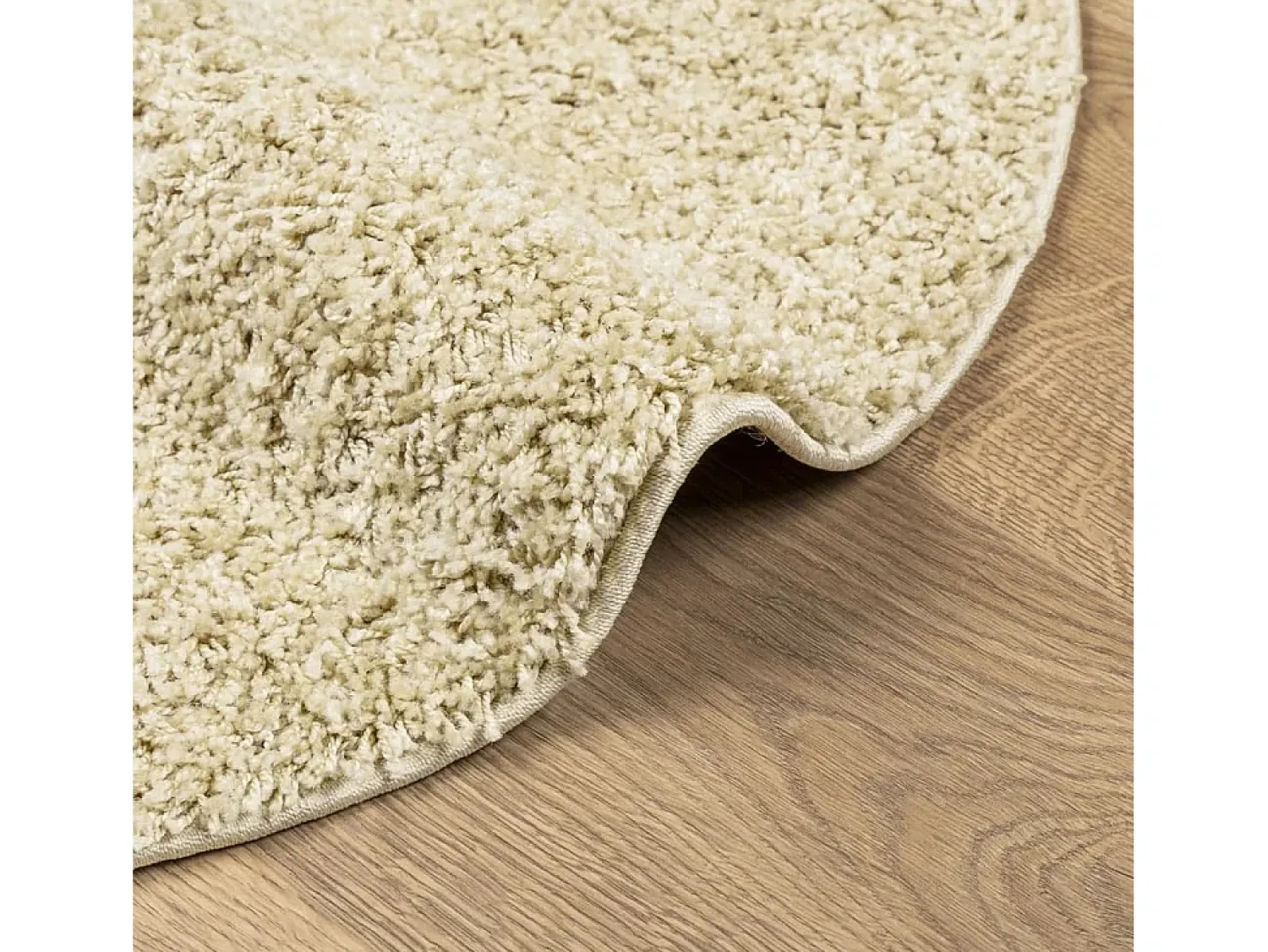 Alfombra moderna de pelo largo PAMPLONA, color , Ø 160 cm Dorado