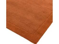 Alfombra moderna, tejida a mano 100% lana - 200x290cm - naranja - York