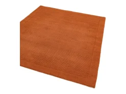 Alfombra moderna, tejida a mano 100% lana - 200x290cm - naranja - York