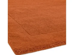 Alfombra moderna, tejida a mano 100% lana - 200x290cm - naranja - York